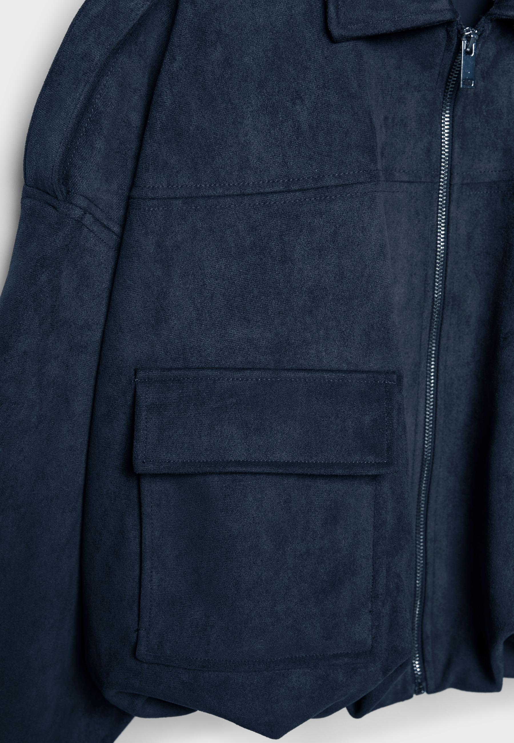 Stradivarius BALLOON JACKET WITH SUEDE EFFECT