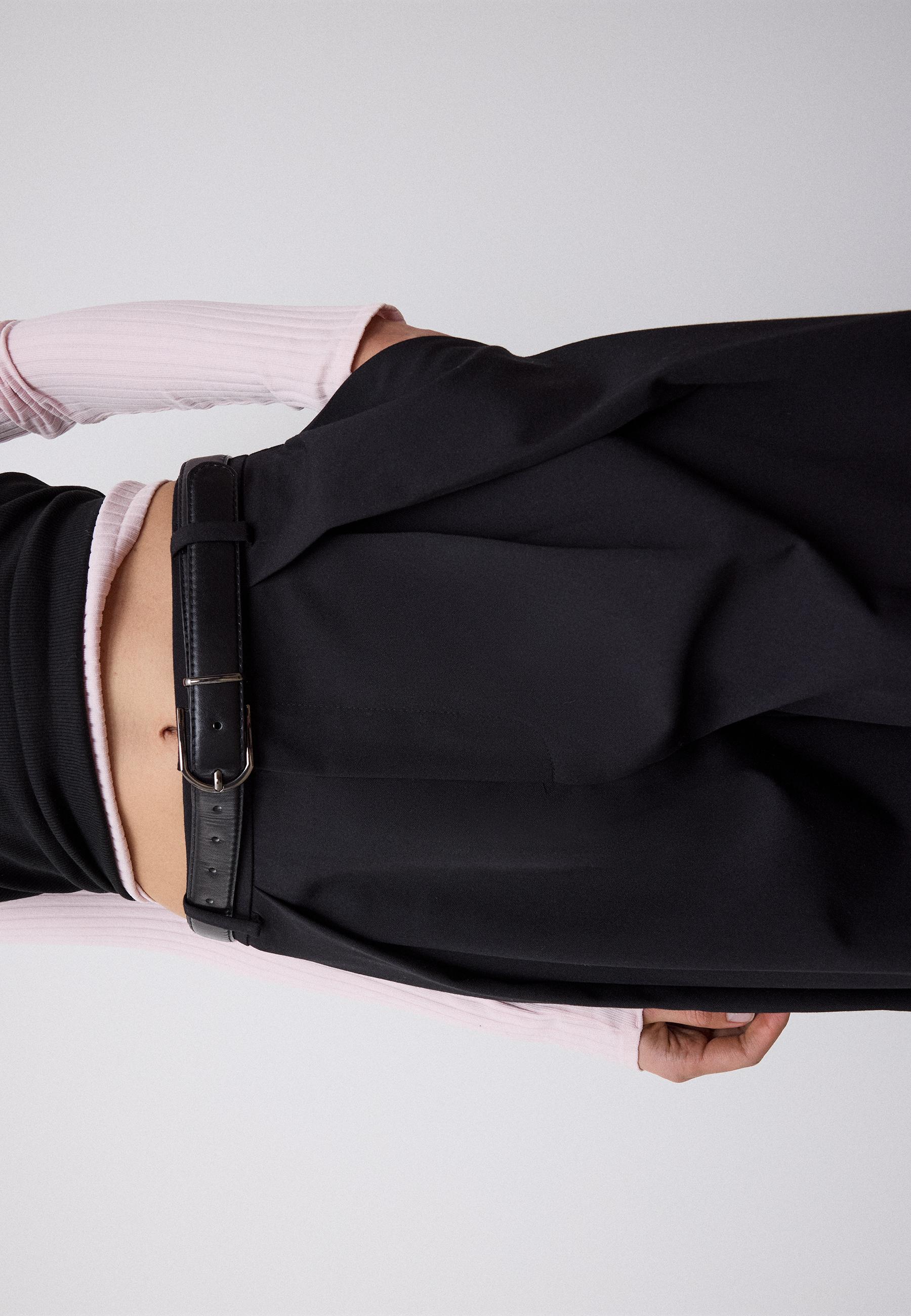 Stradivarius MAXI TROUSERS WITH PLEATS AND BELT