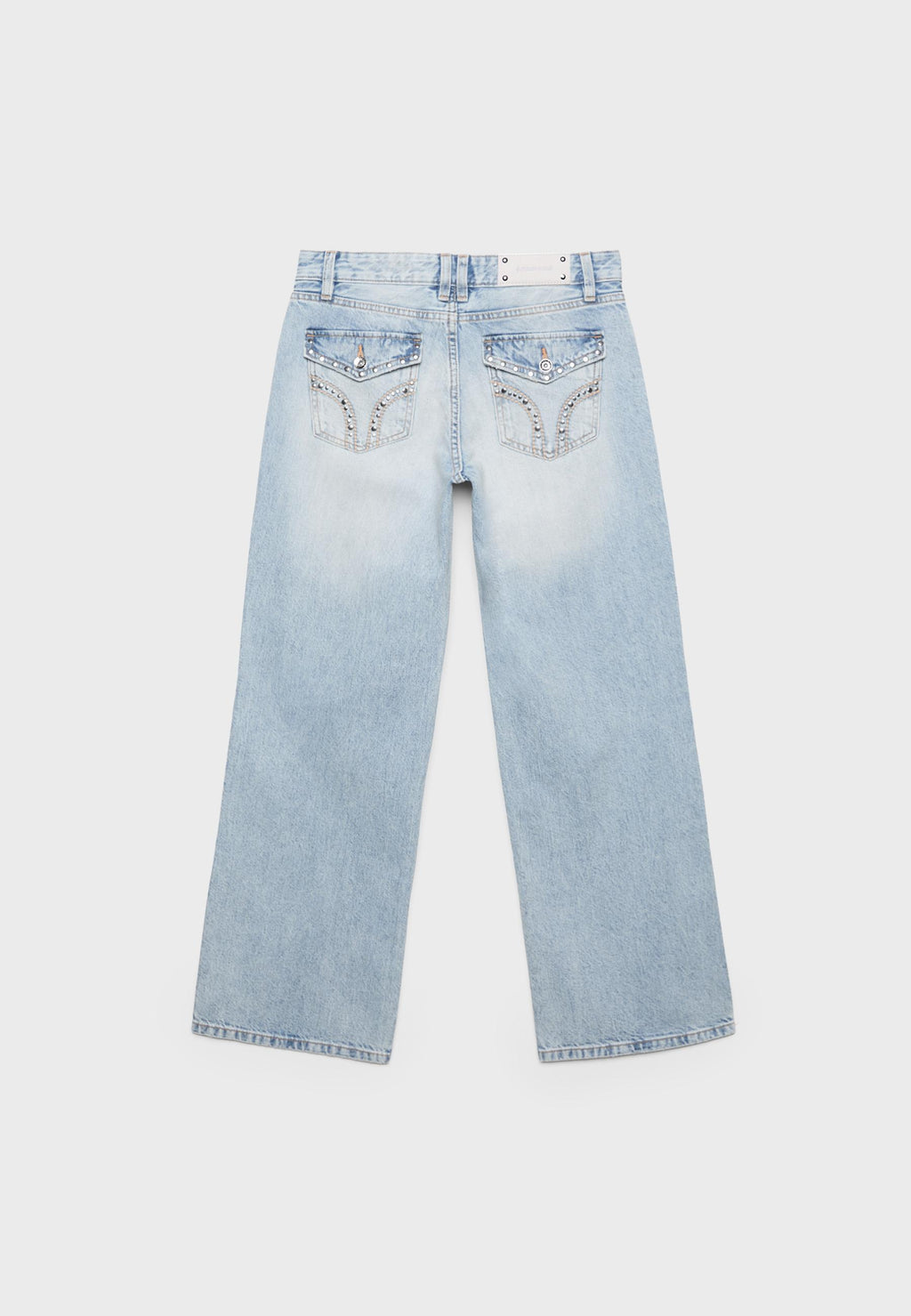 Stradivarius LOW-WAISTED STRAIGHT-LEG JEANS WITH POCKETS