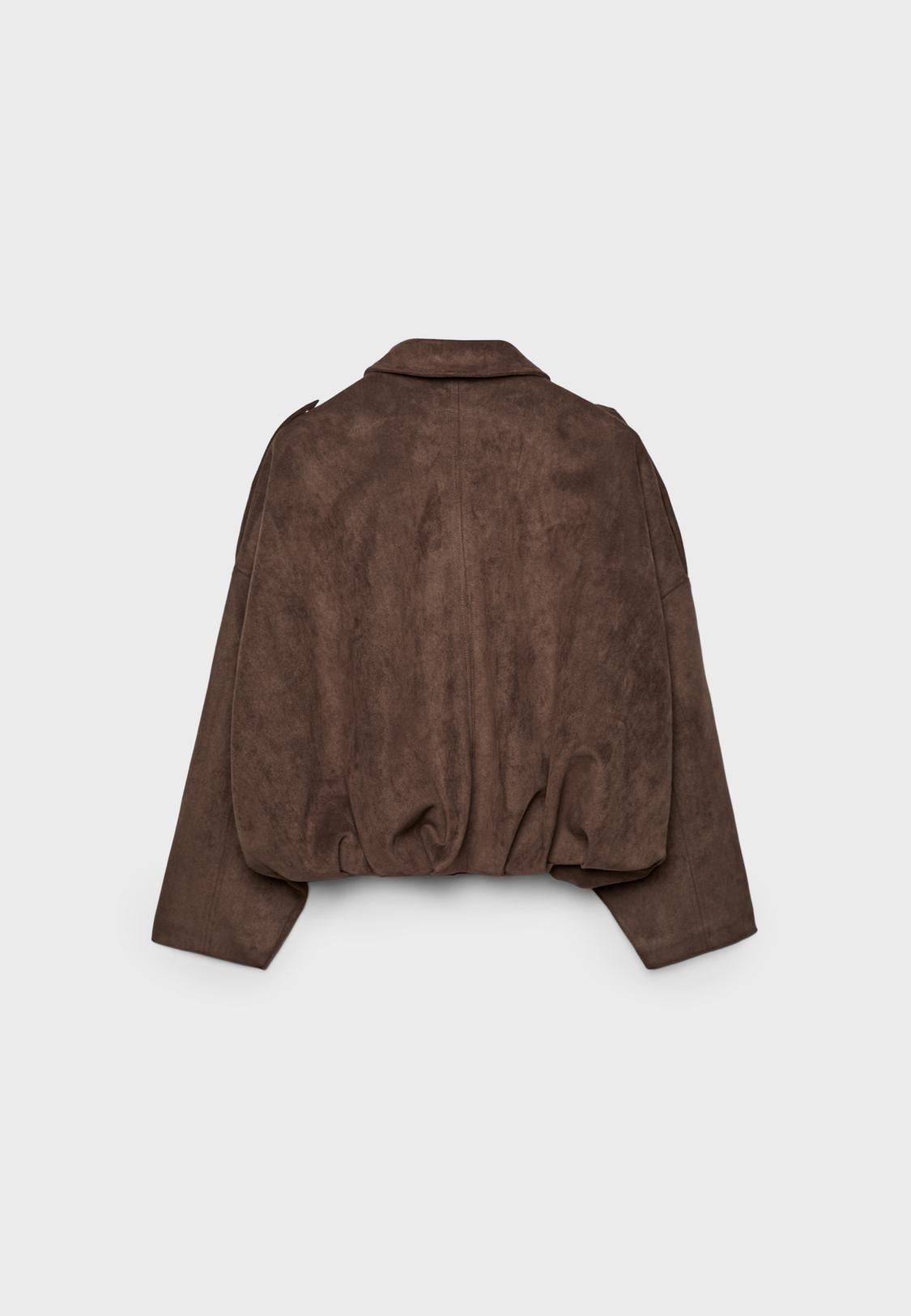 Stradivarius BALLOON JACKET WITH SUEDE EFFECT