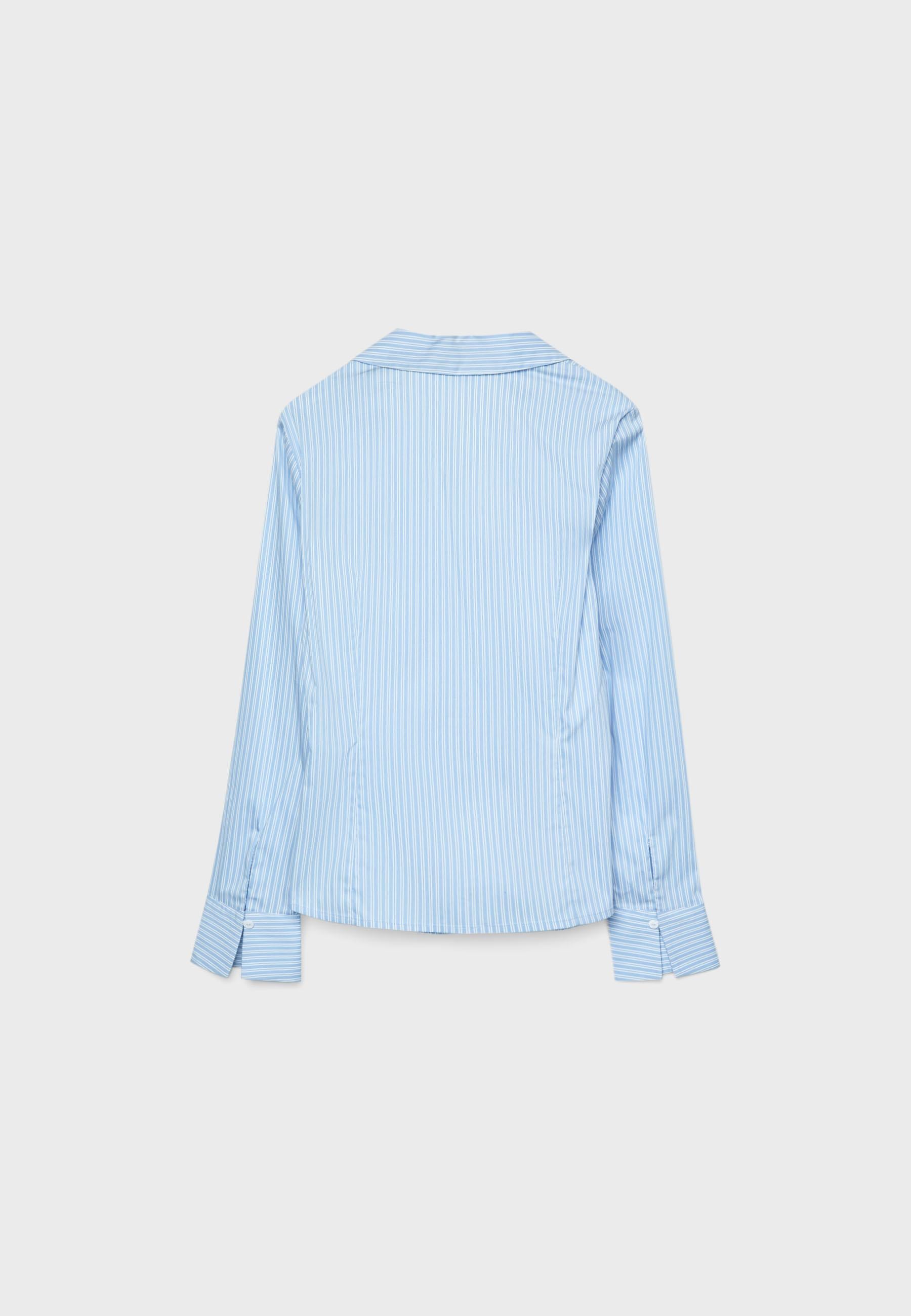 Stradivarius BASIC FITTED STRIPED SHIRT