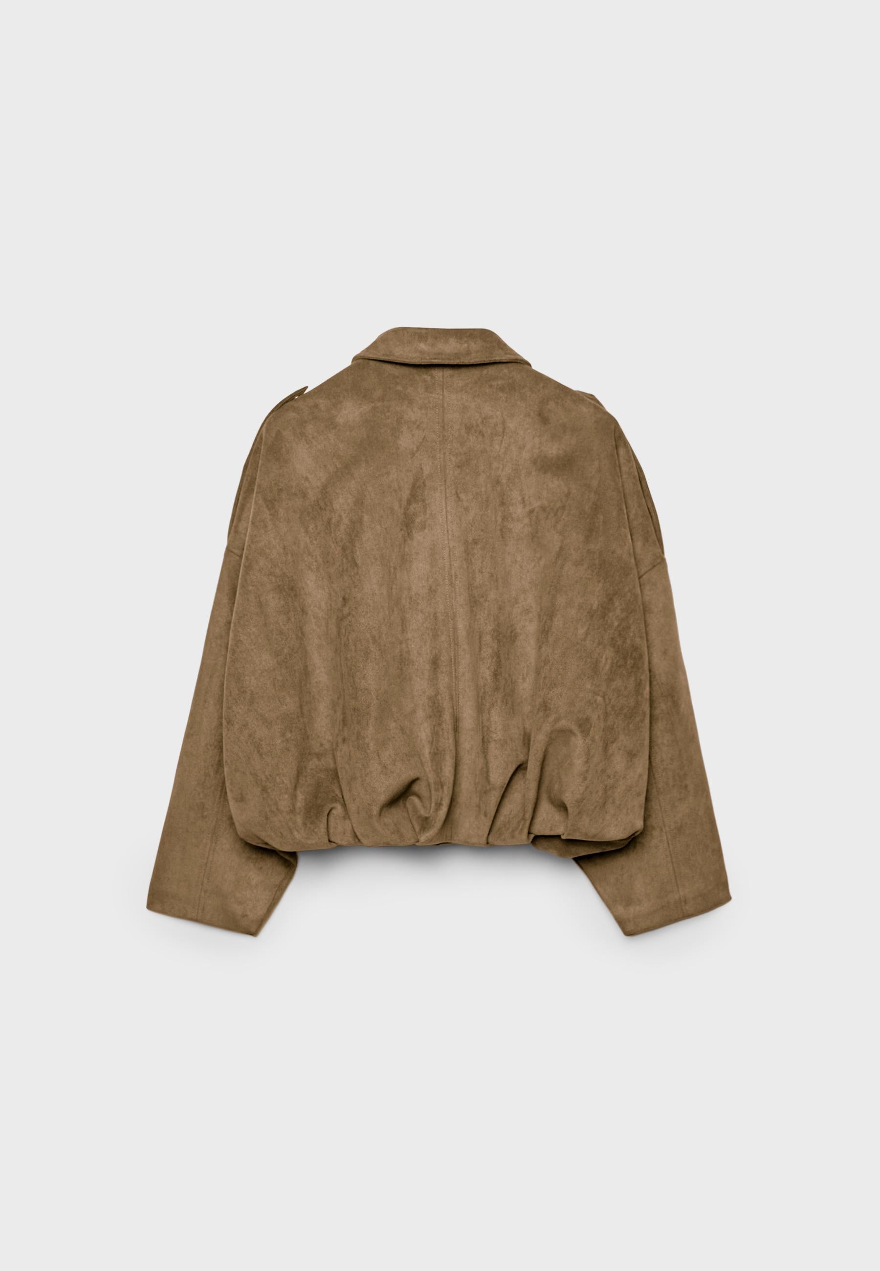 Stradivarius BALLOON JACKET WITH SUEDE EFFECT