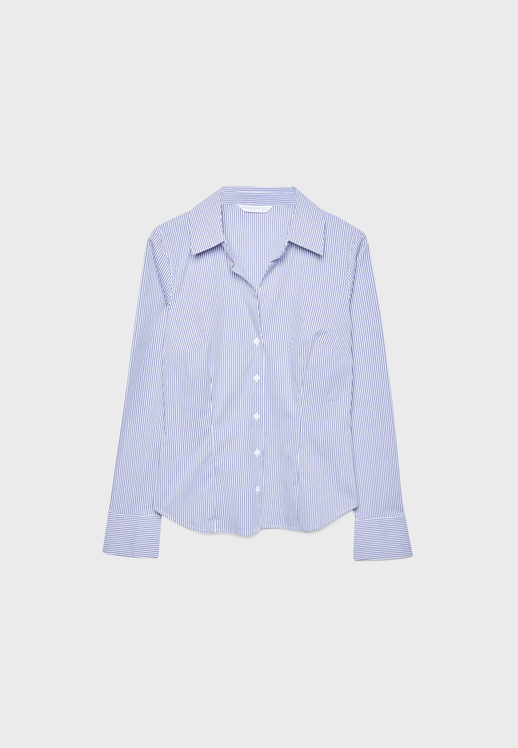 Stradivarius BASIC FITTED STRIPED SHIRT
