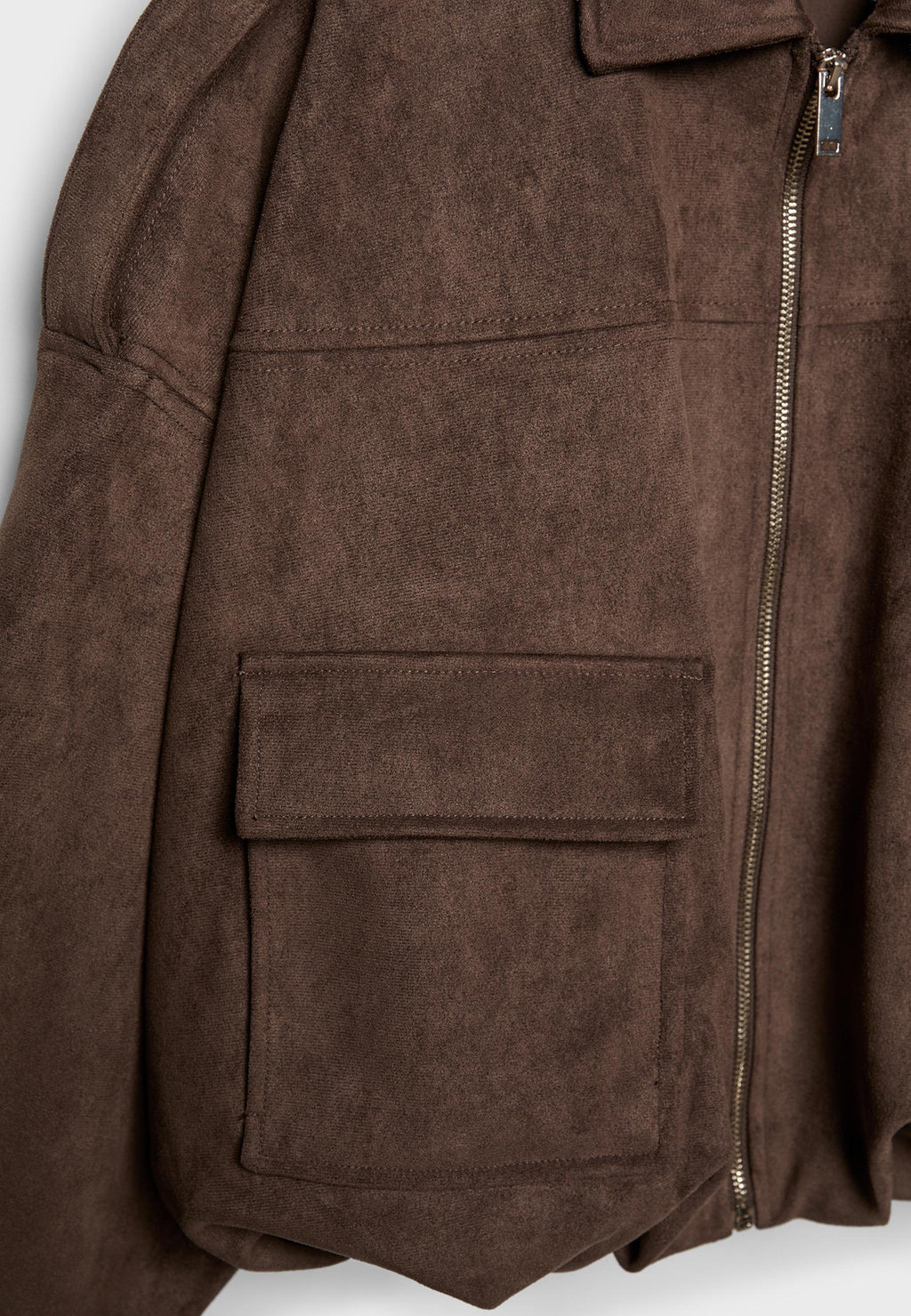 Stradivarius BALLOON JACKET WITH SUEDE EFFECT