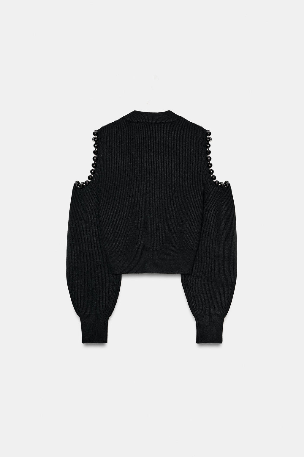Zara CUT-OUT BALL DETAIL KNIT JUMPER