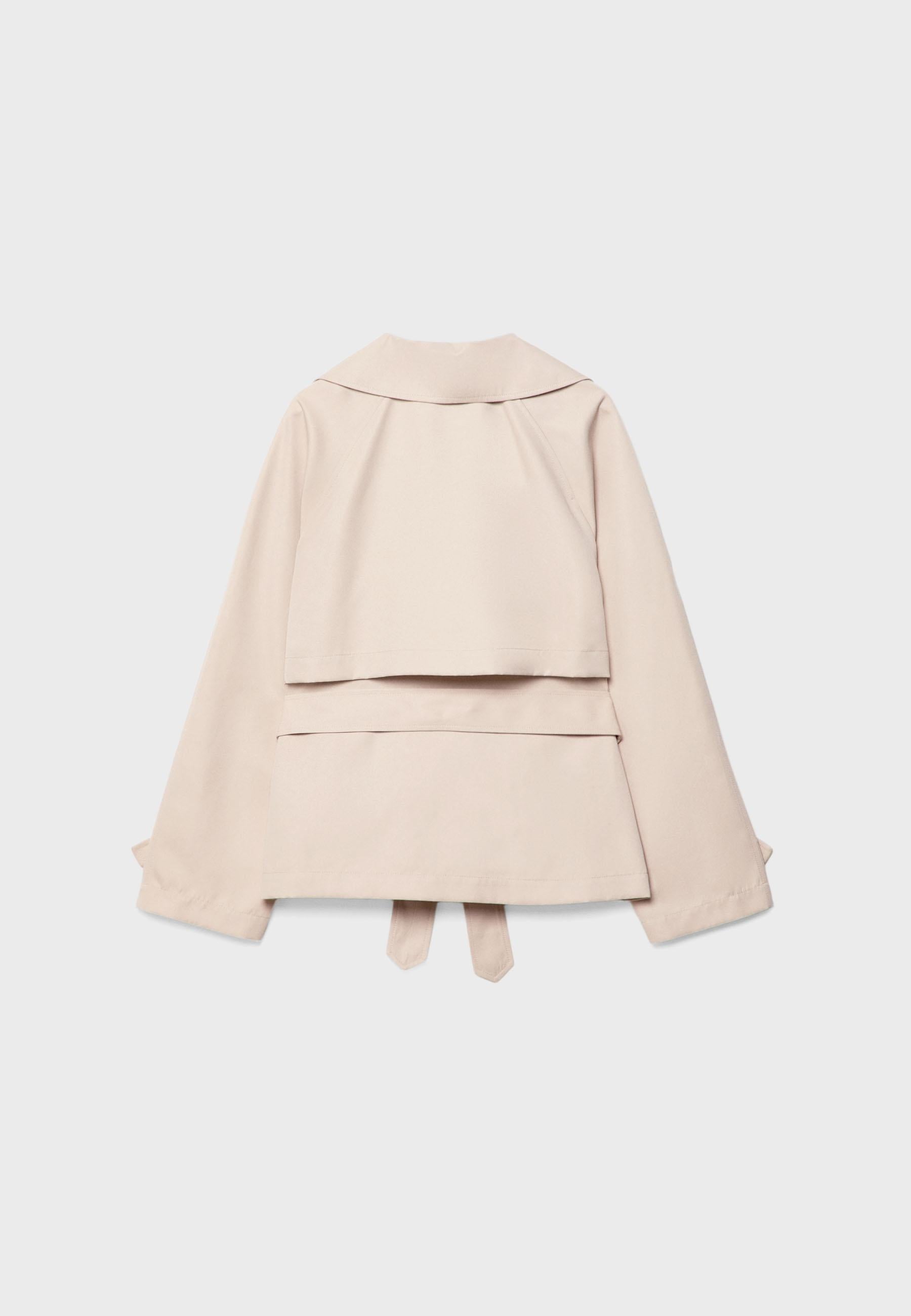 Stradivarius SHORT FLOWING TRENCH COAT WITH BELT
