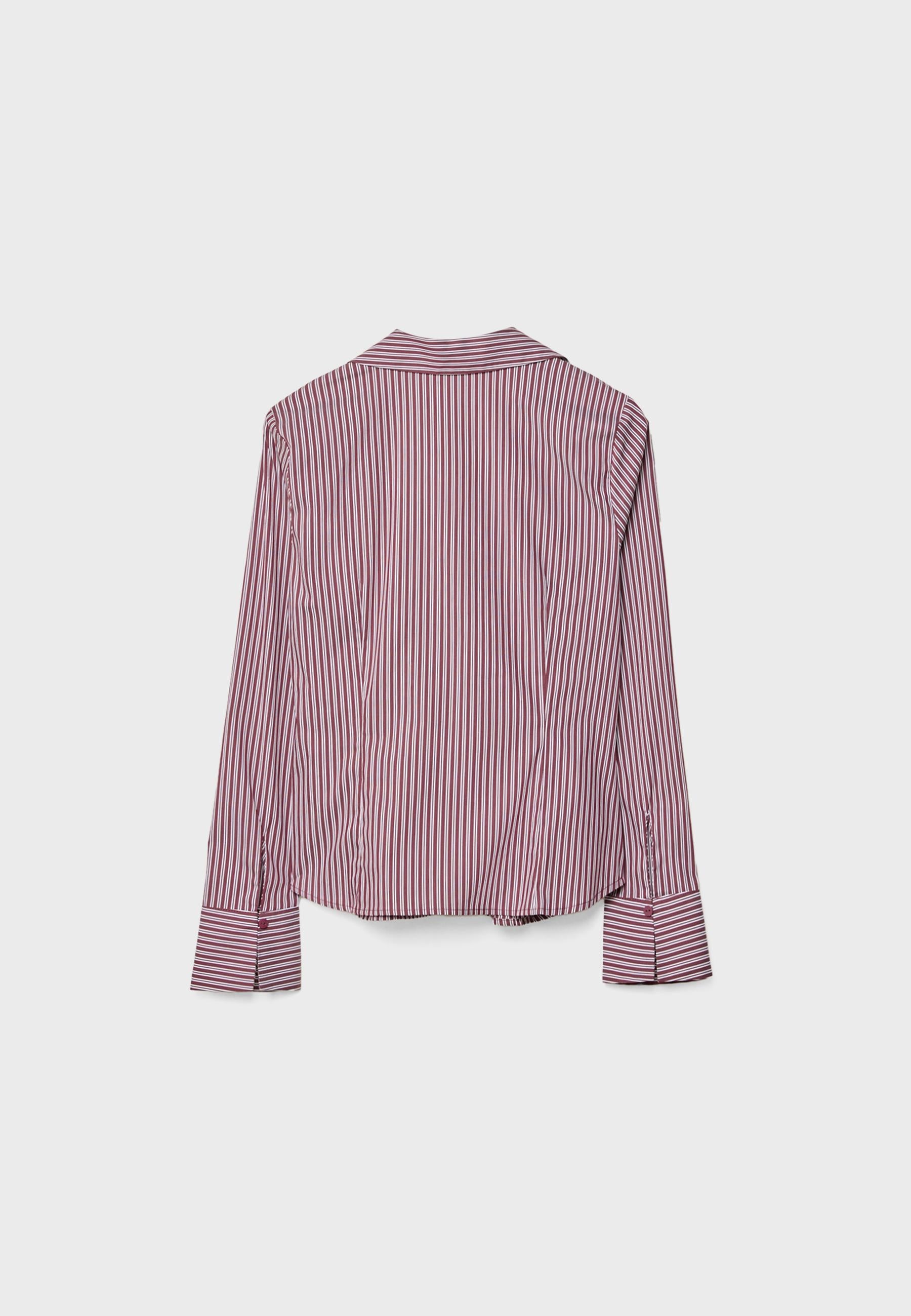 Stradivarius BASIC FITTED STRIPED SHIRT