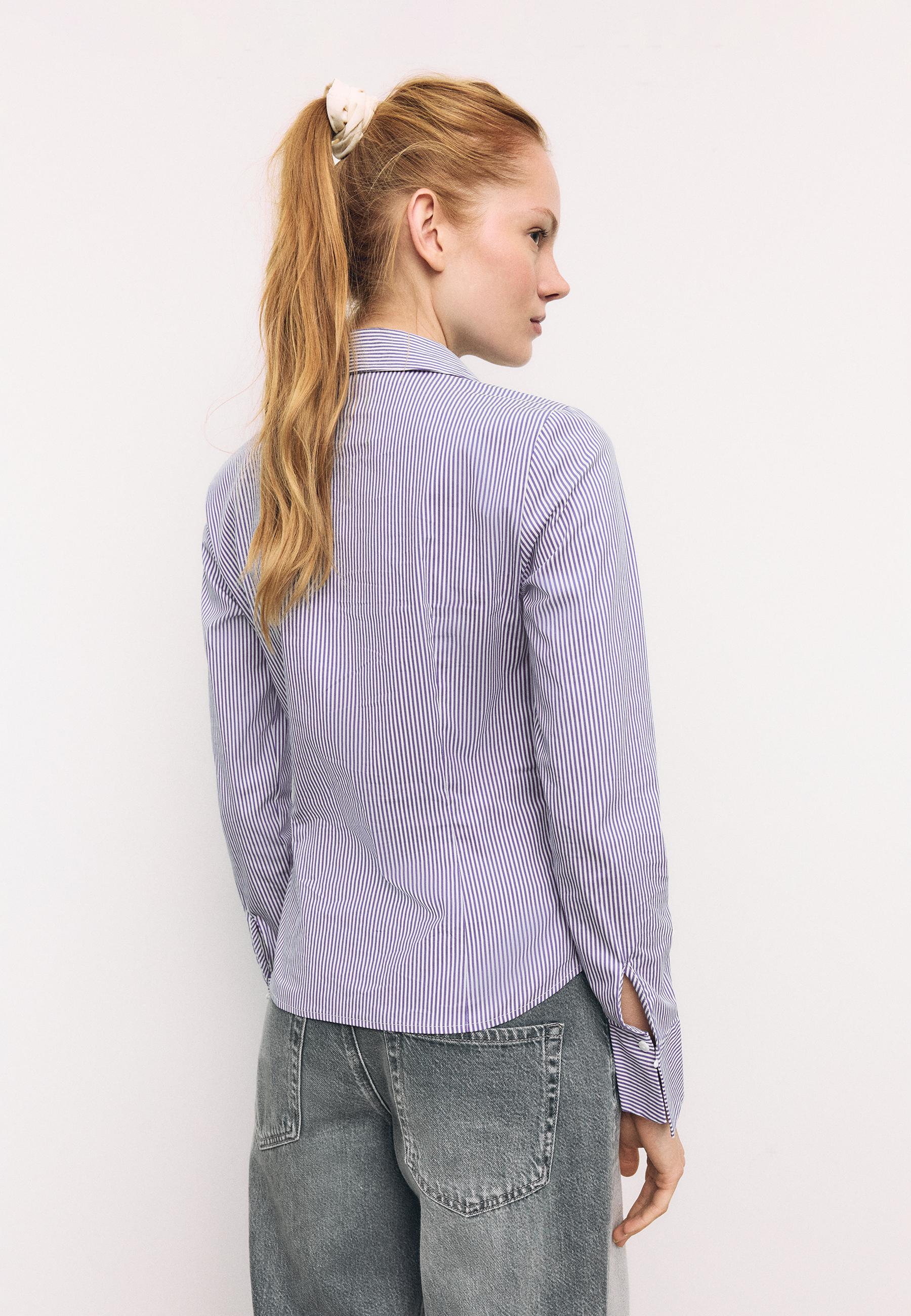 Stradivarius BASIC FITTED STRIPED SHIRT