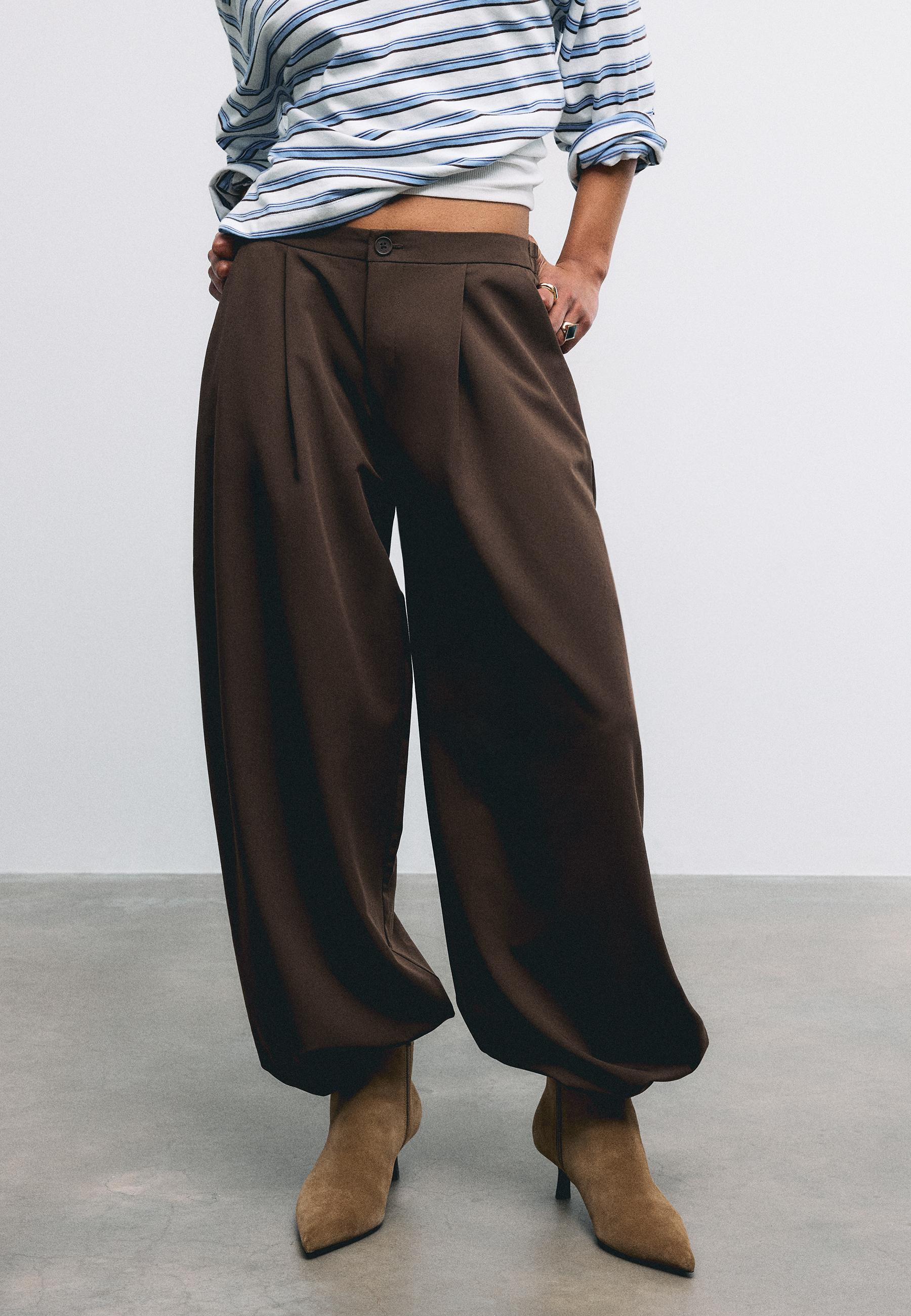Stradivarius SMART BALLOON FIT TROUSERS
