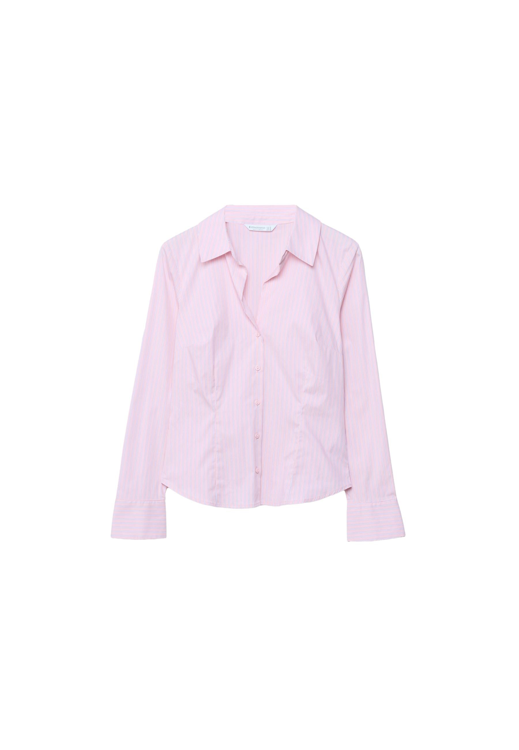 Stradivarius BASIC FITTED STRIPED SHIRT