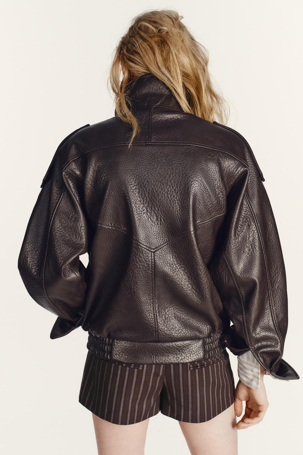 Zara FAUX LEATHER JACKET