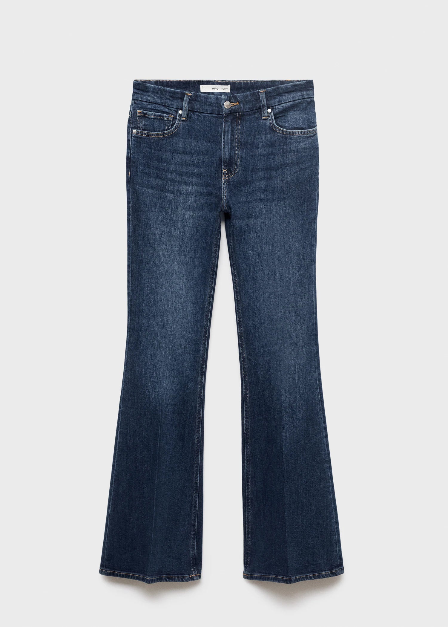 MANGO Violet flared high-rise jeans