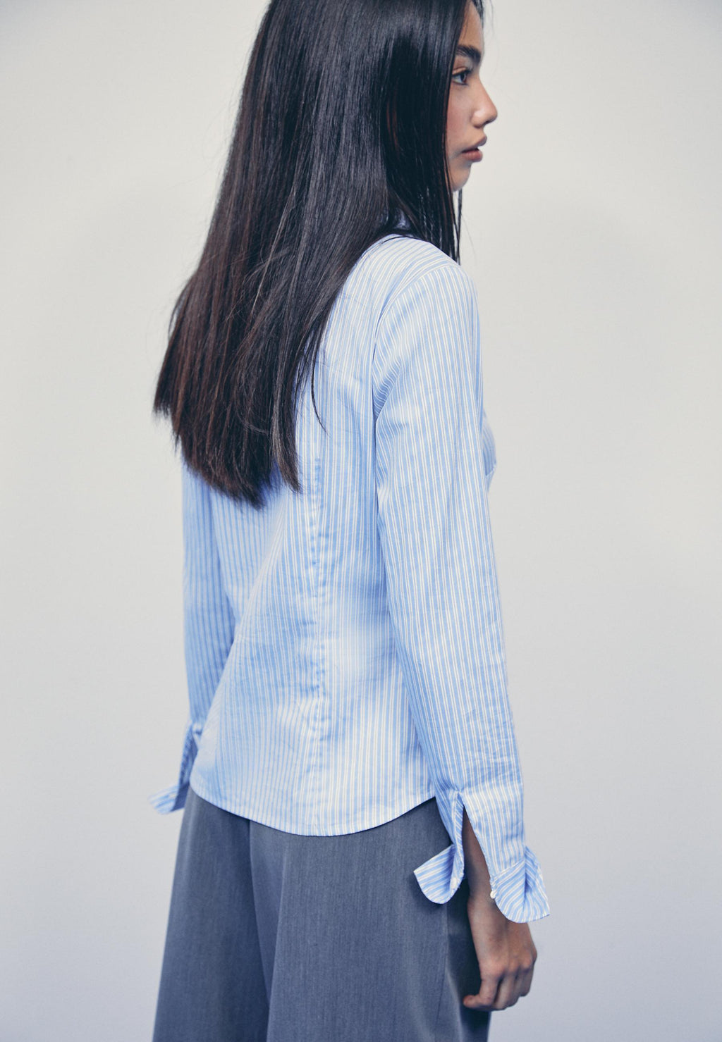 Stradivarius BASIC FITTED STRIPED SHIRT