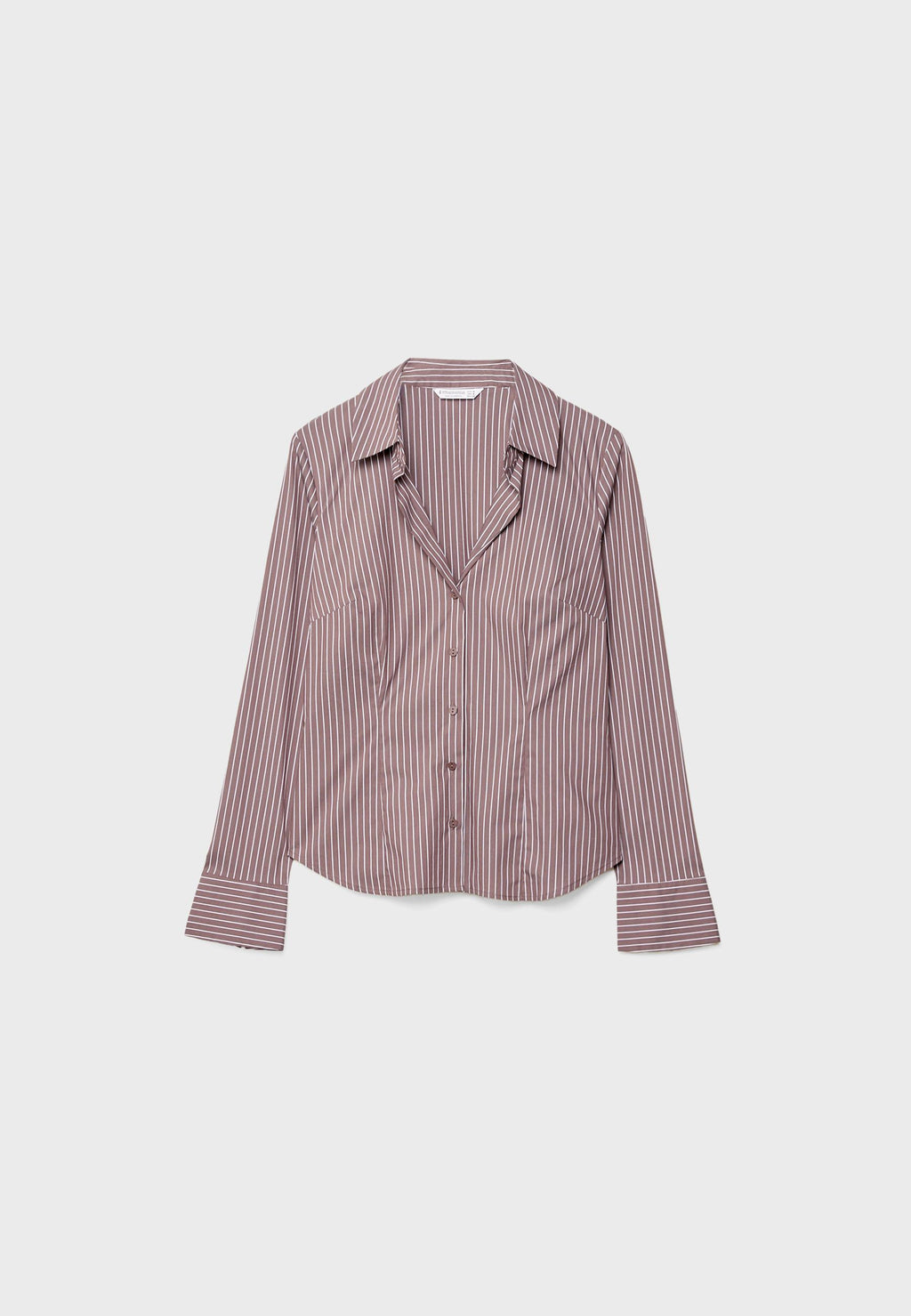 Stradivarius BASIC FITTED STRIPED SHIRT