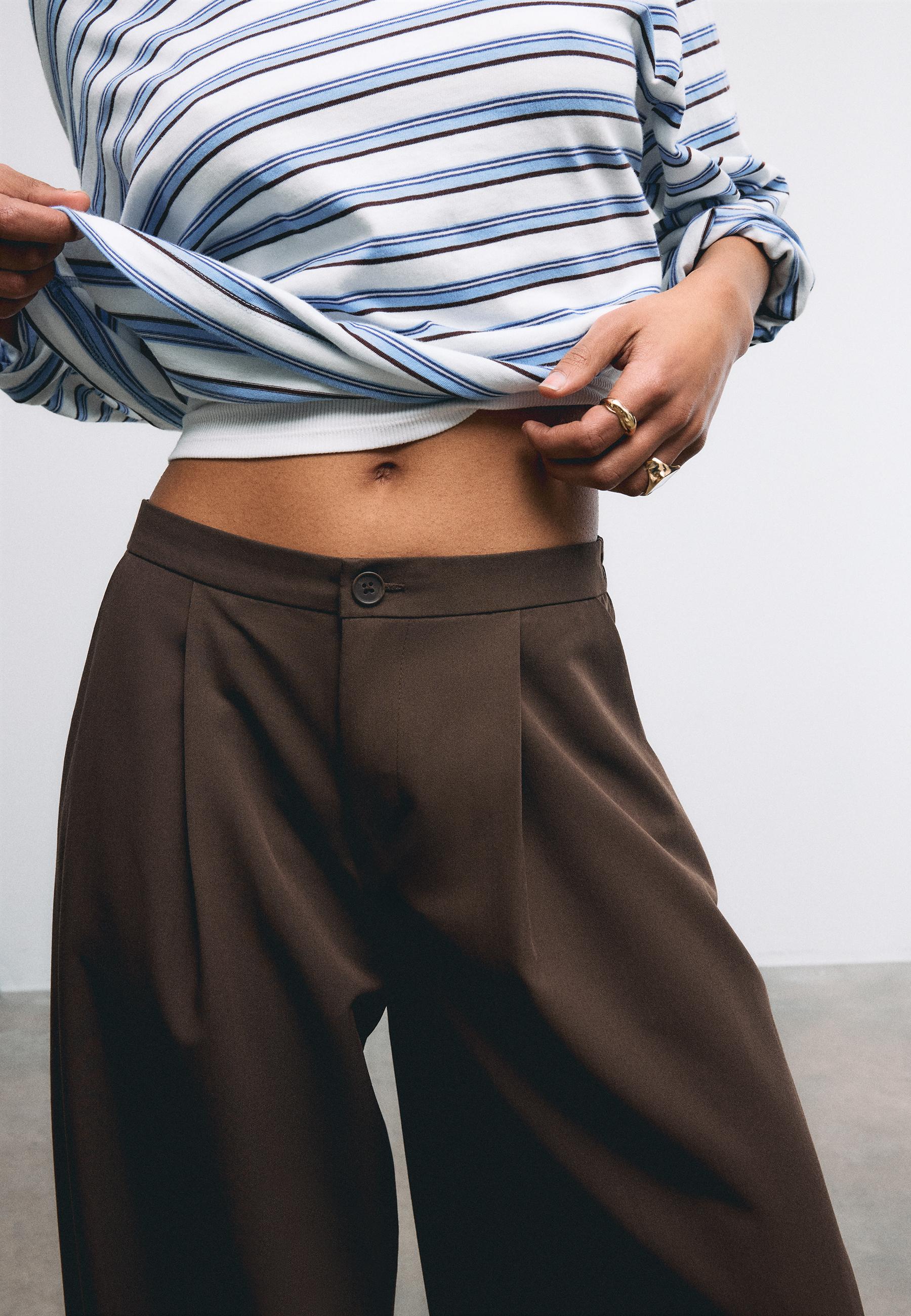 Stradivarius SMART BALLOON FIT TROUSERS