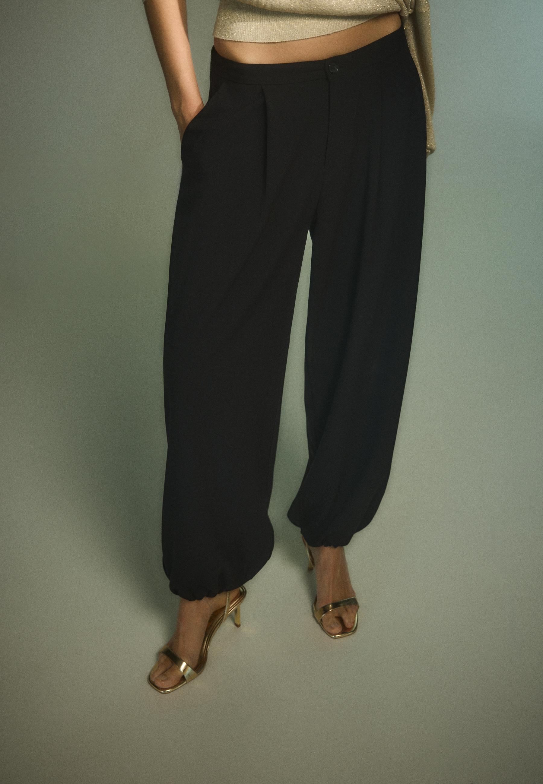 Stradivarius SMART BALLOON FIT TROUSERS