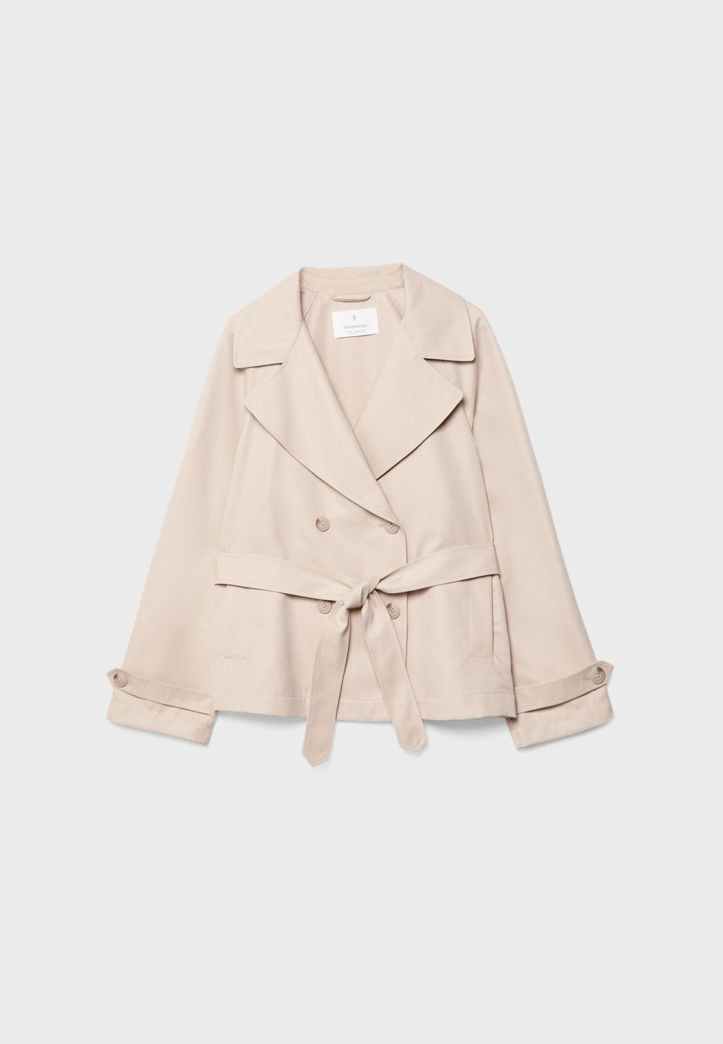 Stradivarius SHORT FLOWING TRENCH COAT WITH BELT